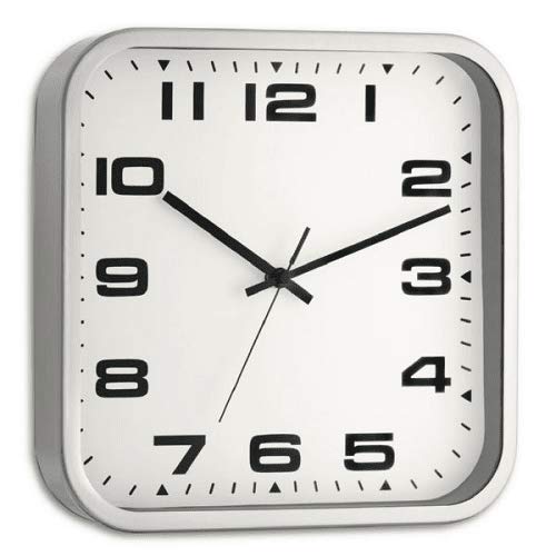 CABLEPELADO Reloj Decorativo de Pared Moderno, Reloj Cuadrado Pared, Movimiento de Cuarzo silencioso, Apto para Sala de Estar, Cocina, Oficina,...