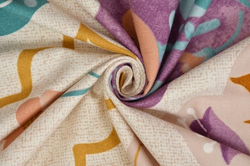Image of Supersoft 8 Piece Diwan Set 1 Bed Sheet 2 Bolster Cover 5 pcs Cushion Cover (Multicolor)