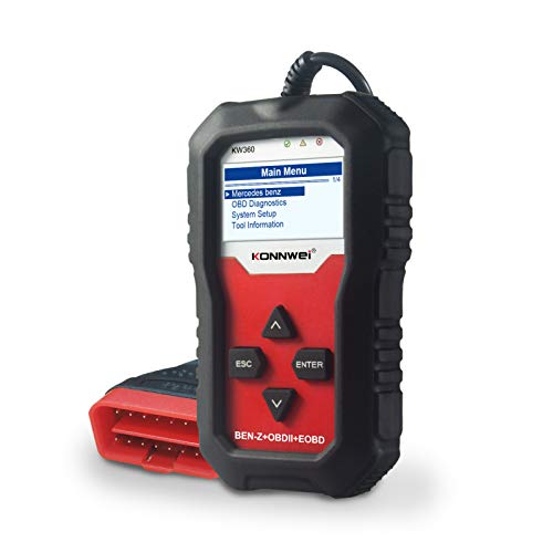 Leitor de código do scanner OBDII Leitor de falha do motor Leitor de pressão do pneu, monitor de dia