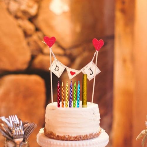 Image of Wanna Party Birthday Candle with Vibrant Assorted Multicolor Spiral Swirl Candle -Perfect for Parties, Cake Decorations & Celebrations-Set of 7