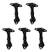 VideoSecu 5 Speaker Wall Ceiling Mount Brackets Black for Home Theater Satellite Speakers 1XZ (Black, 5 Pack)