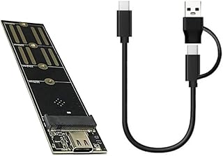 Hudefy Hard Disk Transfer Card Solid-State Drive Adapter Card USB3.1 to M.2 NVME SSD Riser Card Pcie Protocol Type C 10Gbps Caseless