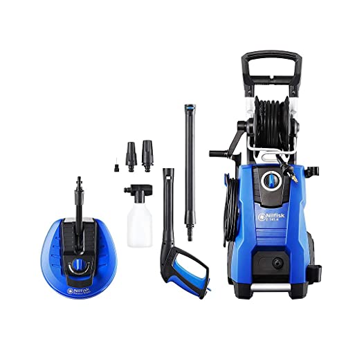 Image of Nilfisk E 145.4 High Pressure Washer with Accessories - Cleaner for Garden, Terrace, Windows and Car (2100 W) 128471193