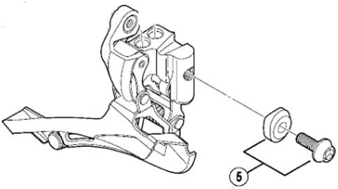 Shimano Spares FD-6600 clamp bolt M5 x 13.5 mm and washer