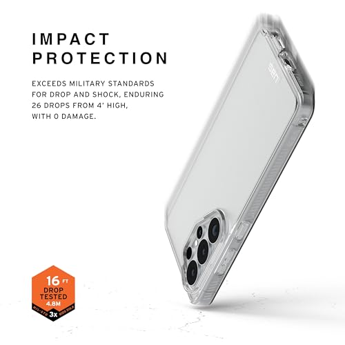 Image of Urban Armor Gear UAG Designed for Galaxy S26 Ultra 5G Case, Plyo - Wireless Charging Compatible, Translucent Rugged Military Drop Tested Protective Cover - Ice