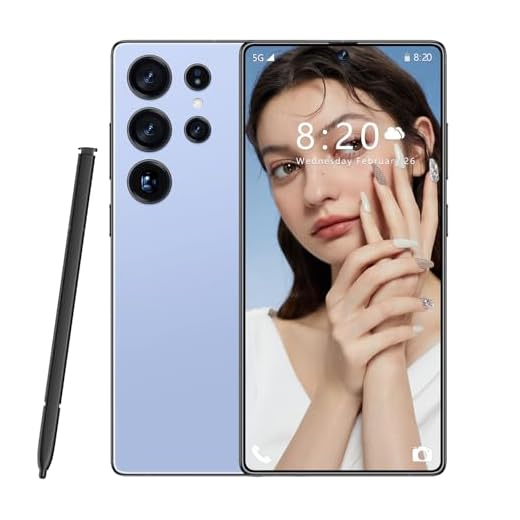 S26 Ultra Global Version 5G Smartphone, Dual Sim Card, 7.3INCH HD Screen, 8000Mah, Waterproof Outdoor Cellphones, Support Face Recognition, Android 14.0 OS,Blue-1TB