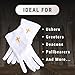 Swanson Christian Products Medium White Cotton Gloves with Gold Cross for Church Ushers Greeters Deacons Pallbearers Wedding Serving Formal Uniforms