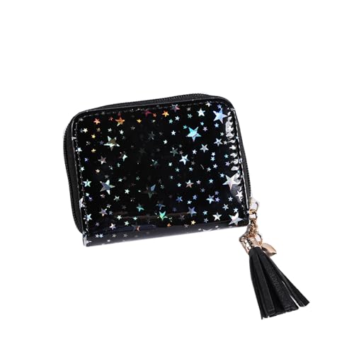 Hologram Star Wallet for Women Girls Small Short PU Leather Card Holder Coin Purse2
