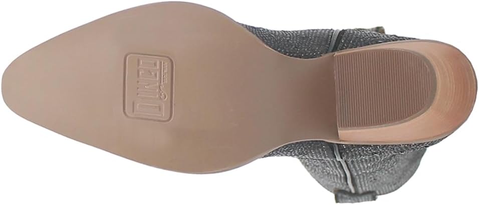 Dingo Womens Silver Dollar Rhinestone Round Toe Pull On Casual Boots Mid... - Picture 15 of 20