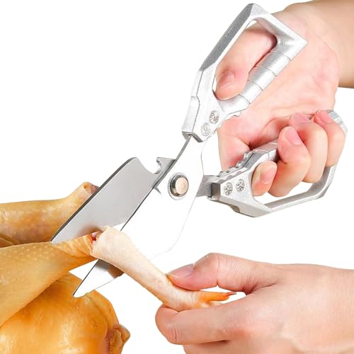 Tijeras de cocina robustas, tijeras de alimentos versátiles lavables en el lavavajillas - culinarias, accesorio de cocina para cortar huesos y romper conchas | Para frutas