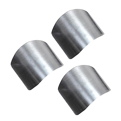 FOMIYES 3pcs Stainless Protectors Guards for Cutting Food Anti-Cutting Kitchen Tool Accessory Home Use