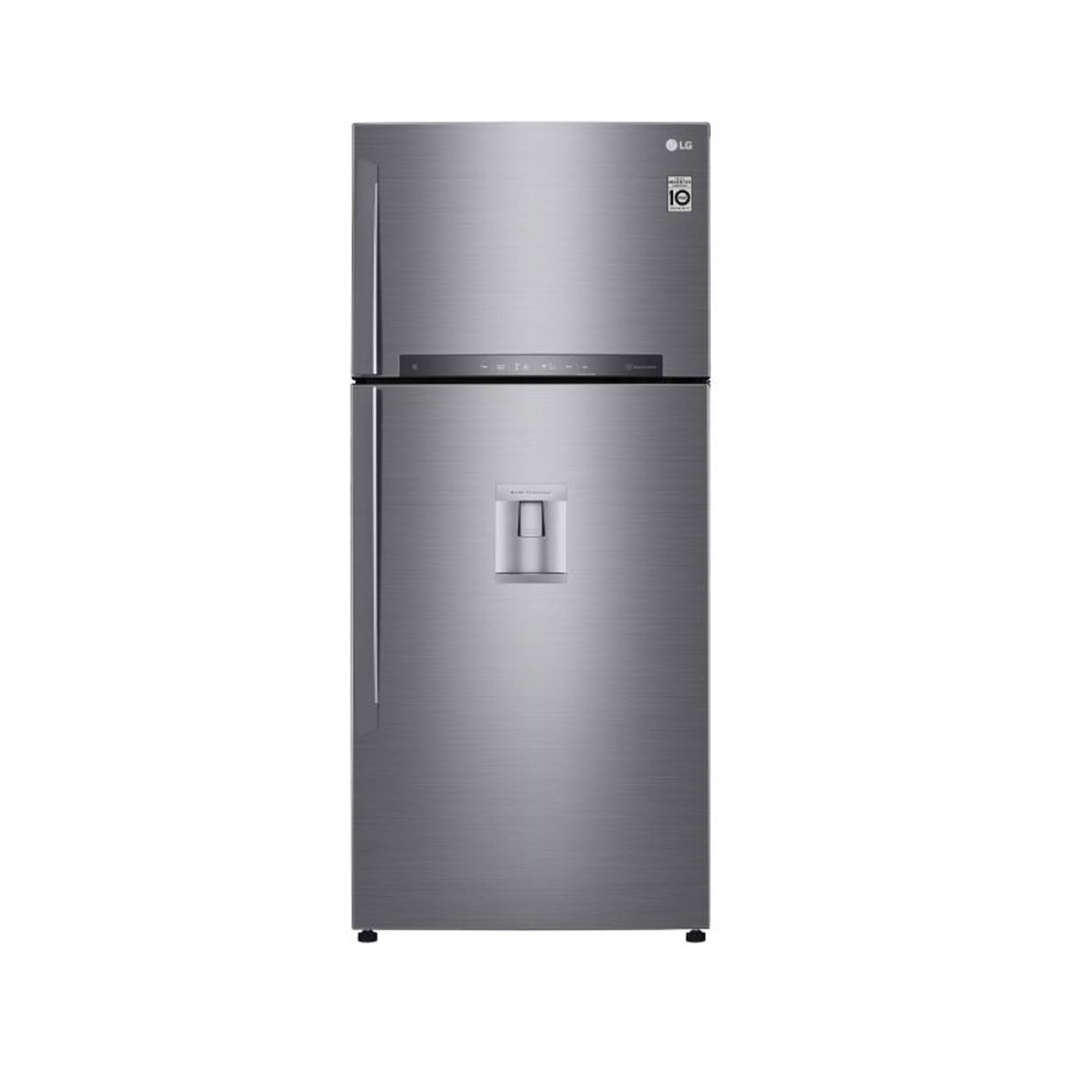 LG GTF744PZPED Frigorifero Doppia Porta, Classe E, 509l, Wi-​fi, Door Cooling, Gestione Umidità,​dispenser Acqua, Cassetto 0 Gradi, Fabbricatore Del Ghiaccio, Compressore Smart Inverter, Inox