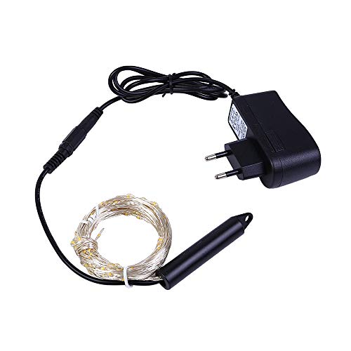 Andoer 2M 200L-EDs Fio de luz de galho de árvore de videira 10 fios de cobre para festa de Natal e d
