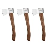 THRWCLUB Throwing Axe, 3 Pack 14.5' Throwing Hatchet with High Carbon Steel & Wooden...