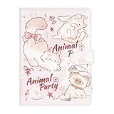 Zeph Hosea Cute Cartoon Notebook Kawaii Journal Notebook Japanese Sketchbook Leather Cover Diary Notepad Travel Notebook,Pink