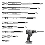High Magnetic Screwdriver Drill Bit Set, 9 Pcs Anti Slip Screwdriver Bits, 25-150mm Universal Magnetic Screwdriver Bits, Compatible with Electric Drill and Driver Tools