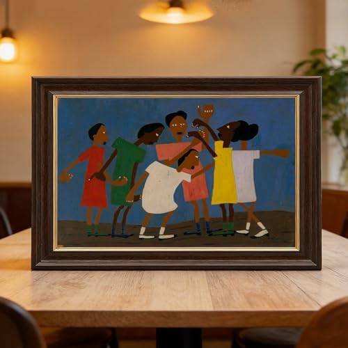Impression William H. Johnson enfants danse déco murale poétique - 6