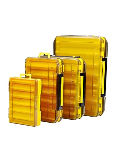 1PCS Versatile 10-Cell Double-Sided Fishing Tackle Box - Durable, Easy Access Bait & Tool Organizer for All Your Adventures(H1000C 1PCS)