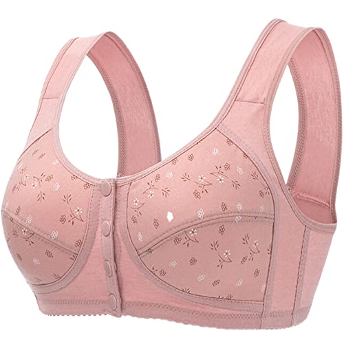 Dress Cici Breastfeeding Bra No Padding, Front Snap Nursing Bra, Cotton Maternity Bra