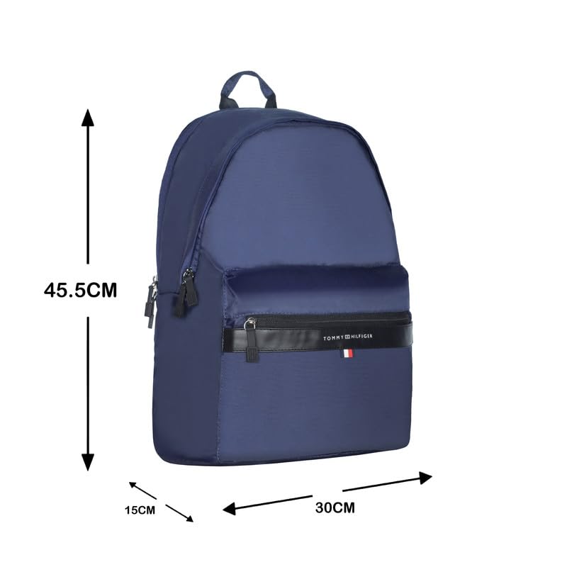 Image of Tommy Hilfiger Backpack for Men & Women, Navy With Black, LOVINGTON