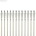 LJHLJH 12pcs de Tiro con Arco Flechas de Madera 32" Estilo Medieval...