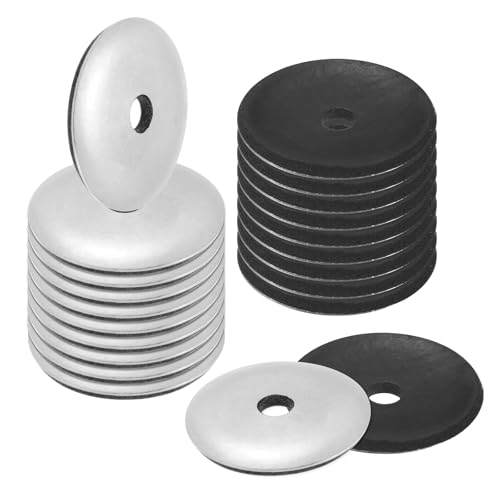 M METERXITY 30-Pack EPDM Bonded Sealing Rubber Washers, 304 Stainless Steel #8 x 1-3/16" OD Neoprene Rubber Washer Gasket for Bolts/Screws/Machinery/Ships/Roof
