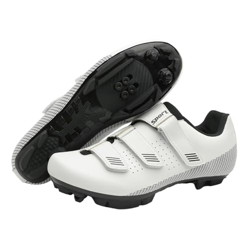 Fooceoute Zapatos para Bicicletas Hombres,Transpirables Zapatillas Bici Hombre,Zapatillas para Bicicleta De Carretera,Ahorra EnergíA,Adecuado para Montar En MontañA,Carretera Y En Interiores
