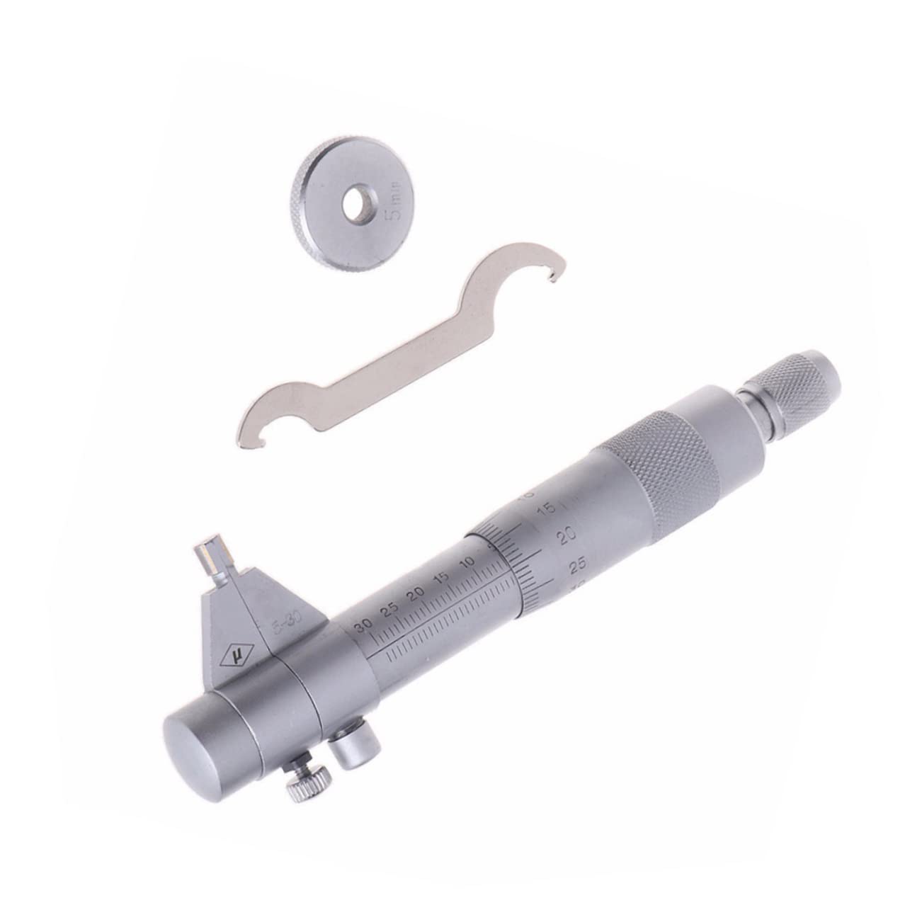 PRETYZOOM Screw Micrometer for Inner Diameter Measurement Measuring Instrument with Locking Clamp Precision Tool for Professional Applications