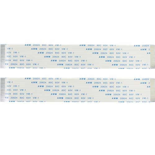 whiteeeen 2pcs Flexible Ribbon Cable 21 Pins Replacement for Sega Saturn CD Drive