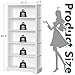 TVU 5-Tier Wooden Book shelf, 65