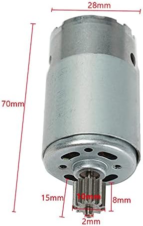 SHENGLE 390 18000RPM 6 Volt Electric Motor, RS390 6V Motor Drive Gearbox Accessory for Kids Ride On Car Children Ride on Toys Parts