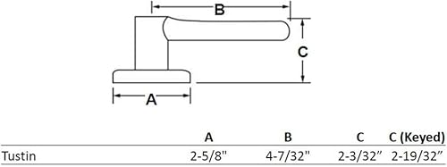 Miniatura 60 de Kwikset media manija para puerta, hacia la izquierda 788TNL RH 3 CP Tustin, 97880-679 Bronce veneciano