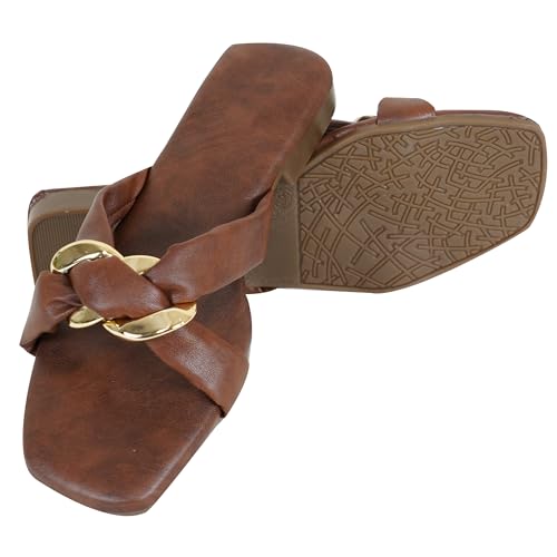 Image of IndieStide Heel Casual Flip Flops Slippers For Girls Women, Comfortable cushioned Chappals