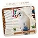BESPORTBLE Parrot Swing Toy Natural Wood Bird Chewing Accessory for Budgerigar Parakeet and Birds Creative Design for Play and Relaxation for Pet Owners