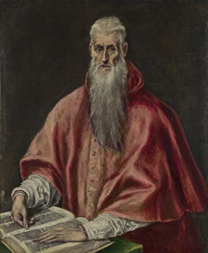 Affiche El Greco Saint Jérôme en cardinal - Décoration murale toile 60x90cm