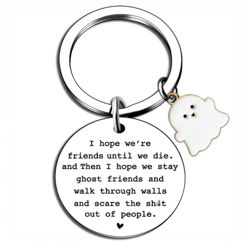 best friend birthday gifts for women, cute friendship gift with heartfelt quote, stainless steel...