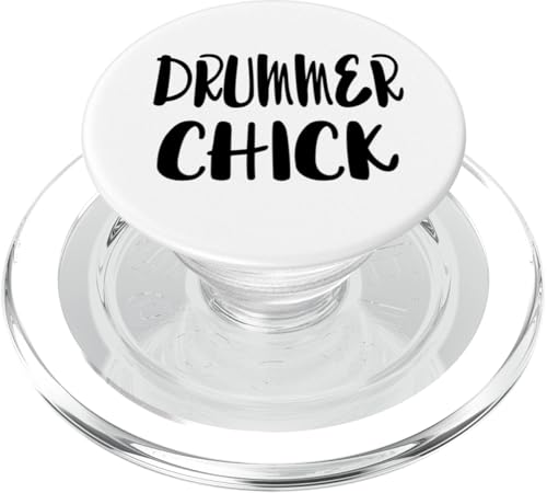 Drummer Chick - Batería Banda Rock Country Jazz indie Blues PopSockets PopGrip para MagSafe