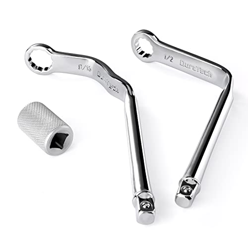 DURATECH Pro Distributor Clamp Wrench Set, SAE, 2-Piece, 1/2" & 9/16", 12 Point