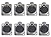 P2P@zita 8pcs Audio XLR 3 Pin Female Jack Panel Mount, Nickel Finish