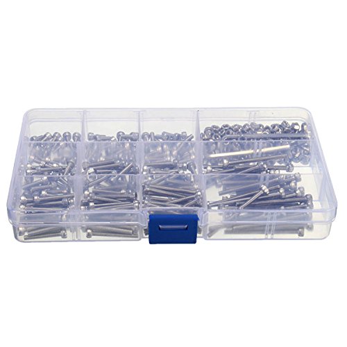 Suleve M3Ss2 M3 Edelstahl Allen Schrauben Nut Hex Sockel Kappe Schrauben Sortiment Kit 442Pcs