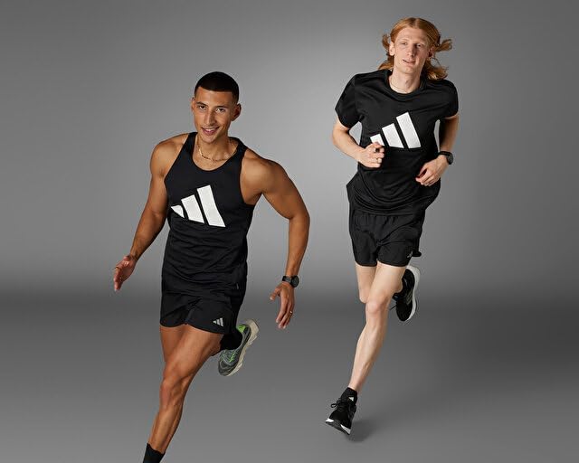 adidas Run It Tee Erkek Tişört, Siyah, M - Görsel 6