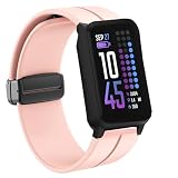 Compatible with iTouch Active 4 Band, Soft Silicone Sport Wristband Replacement Straps Compatible for iTouch Active 4 Smartwatch (Pink)