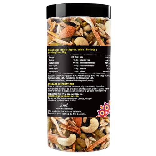 Image of True Elements 5 In 1 Seeds Mix 500gm | Mixed & Roasted Seed For Eating | Diet Snacks | Healthy & Fiber Rich Seeds