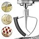 IUSOT Flex Edge Schlägel für KitchenAid Mixer, Flexibler Flachrührer mit Silikonkanten, KitchenAid Zubehör für 4.5-5 Quart Schüsseln, Metall Küchenhelfer-Aufsatz, Kompatibel mit KitchenAid Stand Mixer