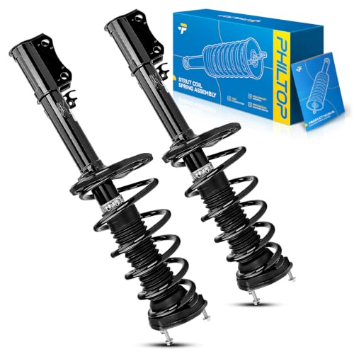 Image of PHILTOP Rear Complete Struts Assembly with Coil Spring For 2004-2006 Toyota Camry 2004-2006 Lexus ES330 172207 /172208-Quick Loaded Suspension