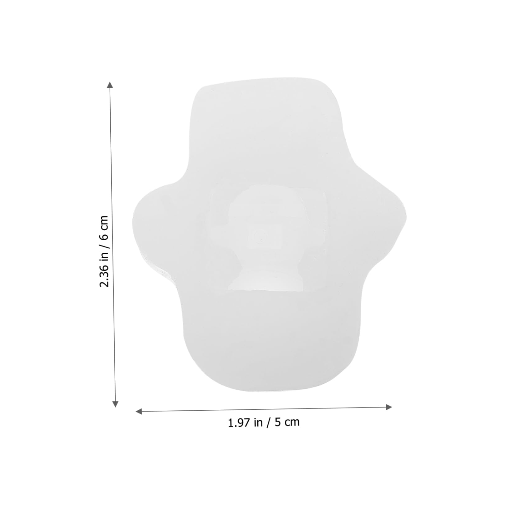 Tofficu 3 Pièces Moule Silicone Moules à Bonbons Décor De Bébé Matériel De Fabrication De Gâteaux Bricolage Moule De Fabrication D'ornements Hauts De Forme De Gâteau Gel De Silice Blanche