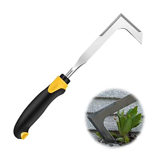 Taozoey Herramienta de Deshierbe Manual, Herramienta de Deshierbe de Grieta, Cuchillo de Deshierbe, Desherbador Manual de Acero Inoxidable, Azadillas para Jardinería, Herramientas Jardineria (A)