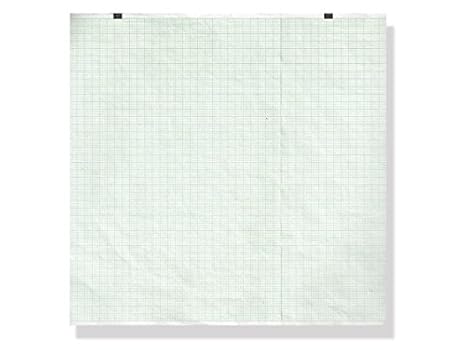 Gima 33038 Paquete de papel térmico ECG, rejilla verde, 210 x 140 mm