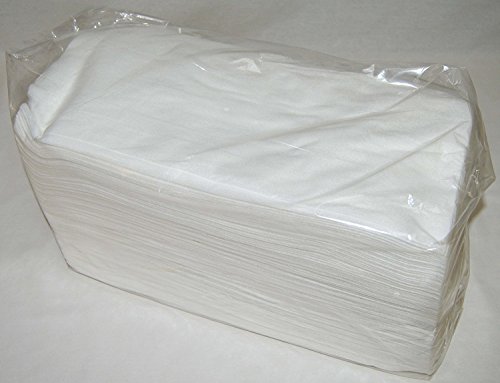 Einweghandtücher aus Vliesstoff, 40 x 80 cm, 800 Stück, in 8 Packungen à 100 Stück, für Friseur, Kosmetikstudio, Weià – Bild 3