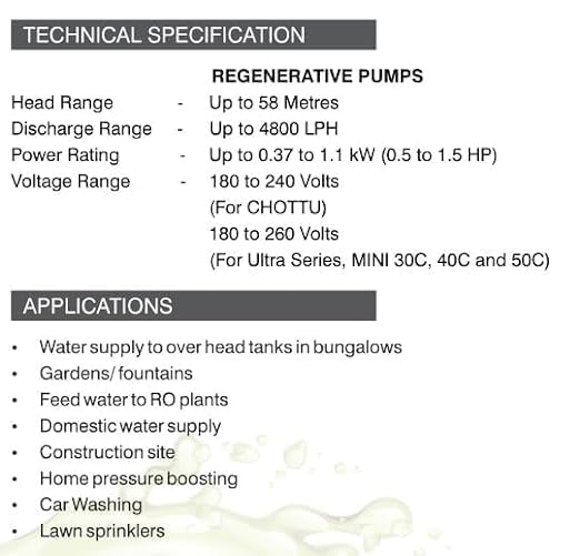 Image of Kirloskar 40C IP 1 HP Water Pump Single Phase with Plumbing Accessories | Booster Pump Set with 5 Way Connector Pressure Gauge and Pressure Switch for Domestic Water Supply and Pressure Support